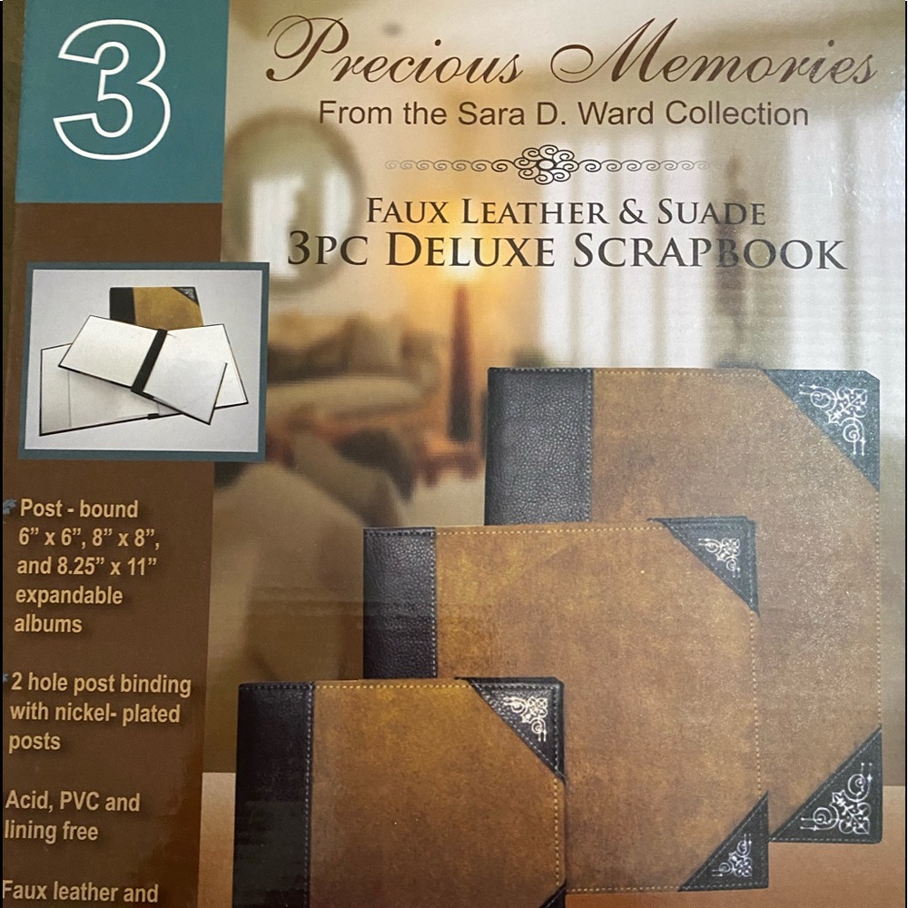 Precious Memories New 3 faux leather albums